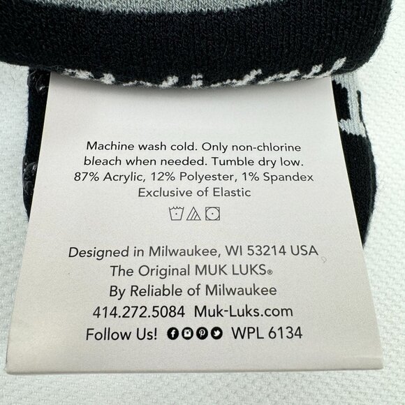 Muk Luks Mens Holiday Cheer Thermal Crew Socks Martini Christmas Holly Size 9-12 - Picture 5 of 5